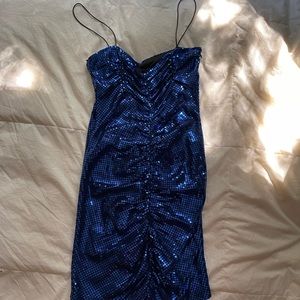 Zara blue mini dress
